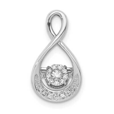 1/10Ct. Vibrant Diamond Infinity Teardrop Slide Pendant 14k White Gold PM4778-010-WA, MPN: PM4778-0…