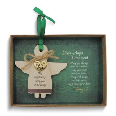 Irish Angel Brass-tone and Twine Ornament Gift Boxed GM24267, MPN: GM24267, 785525304276