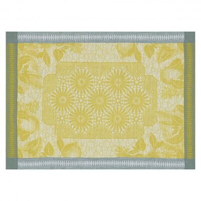 Le Jacquard Francais Jardin D&#39;Orient Yellow Placemat 20 x 14 Inch 25191, MPN: 25191, 3660269251918