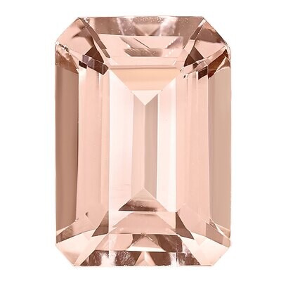 Morganite 9X7mm Emerald Cut AA Quality Gemstone MG-0907-OCE-AA, MPN: MG-0907-OCE-AA,
