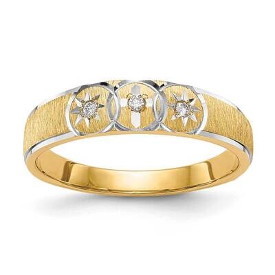 Trio Ladies Wedding Band 14k Tri Gold AA Quality  X8303AA-L, MPN: X8303AA-L, 886774614755