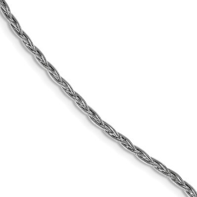 Braided 0.75 inch Extender Bracelet 7 Inch Sterling Silver Rhodium-plated Polished QG4488-7, MPN: Q…