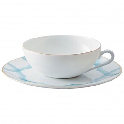 Raynaud Aura Tea Cup Extra Monceau Gold And Saucer Aura Azure 0703-37-854022, MPN: 0703-37-854022, …