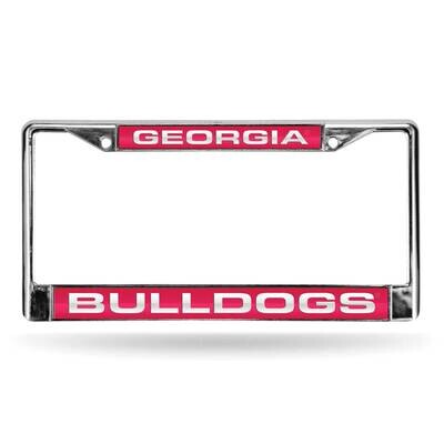 Collegiate U of Georgia Red Laser Chrome Car License Plate Frame GC6987, MPN: GC6987, 94746403812