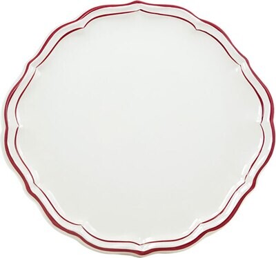 Gien Filet Rouge Cake Platter 1830BPGA22, MPN: 1830BPGA22, 840769051048