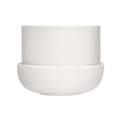 Iittala Nappula Plant Pot W.Saucer White 6.75 Inchx 5 Inch 1059789, MPN: 1059789, 6411923671446
