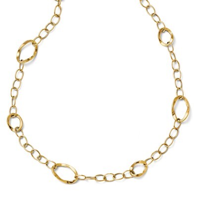 Leslie&#39;s Polished Fancy Link with 2 Inch Extension Necklace - 14k Gold HB-LF226-17, MPN: LF226-17, …