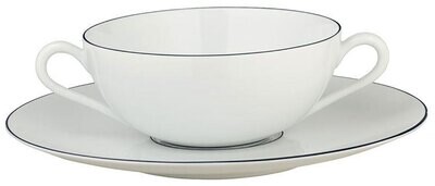 Raynaud Monceau Couleurs Ink Black Cream Soup Saucer, MPN: 0359-37-359019, 3660006649732