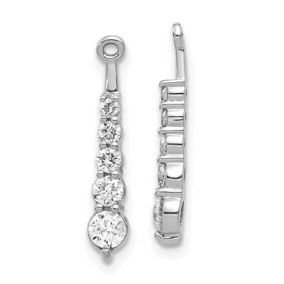 SI1/SI2 G H I Earrings Jackets 14k White Gold Lab Grown Diamond EJM5338-062-WLG, MPN: EJM5338-062-W…