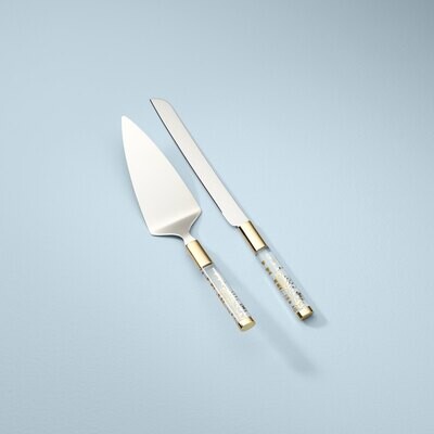 Lenox Opal Innocence Flourish Mtl Cake Knf &amp; Serving 890861, MPN: 890861, 194372000840