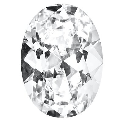 Cubic Zirconia White 10X8mm Oval A Quality Gemstone CZ-1008-OVF-WH-A, MPN: CZ-1008-OVF-WH-A,