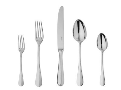 Ercuis Bali 5 Piece Place Setting with Anti-Tarnish Bag Stainless Steel F660010-DC, MPN: F660010-DC…