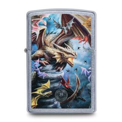 Zippo Street Chrome Anne Stokes Dragon Design Lighter GM25816, MPN: GM25816, 191693138283