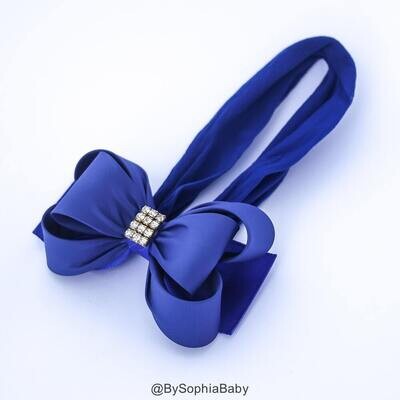 Royal Blue Big Bow Headband Royal Blue Baby Headband Royal Blue Baby Headband Newborn Headband Blue…