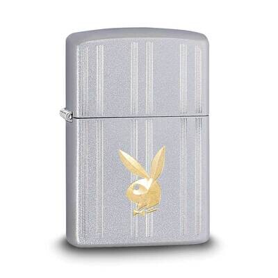 Zippo Playboy Satin Chrome Auto Two Tone Lighter GM22070, MPN: GM22070, 191693073744