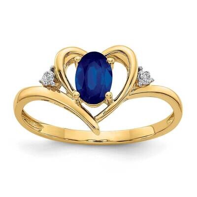 Diamond &amp; Sapphire Ring 14k Gold XBS498, MPN: XBS498, 883957374901