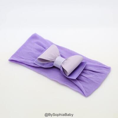 Purple Headband Baby Bow Headband Newborn Headband Purple Baby Bow Photography Prop Purple Baby Bow…