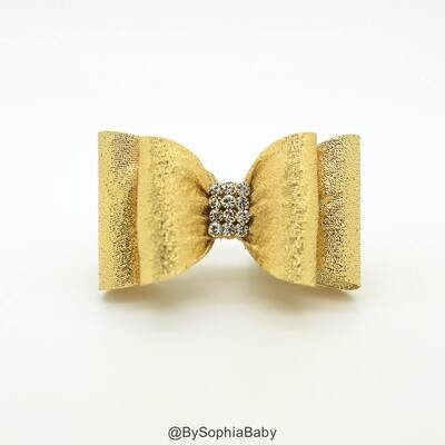 Gold Baby Bow Gold Bow Hair Clip Bow Hair Clip Toddler Gold Hair Clip Girls Bow Hair Clip Big Bow H…