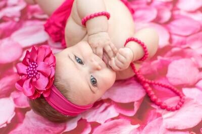 Hot Pink Flower Headband Baby Flower Headband Baby Girl Headband Big Flower Headband Flower Girl He…