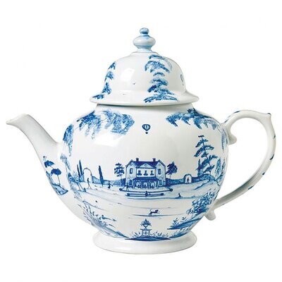 Juliska Country Estate Delft Blue Teapot Main House CE25/44, MPN: CE25/44, 810044027082