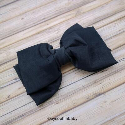 Big Bow Hair Clip Black Bow Hair Clip Girls Bow Hair Clip Toddler Gold Hair Clip Girls Bow Hair Cli…