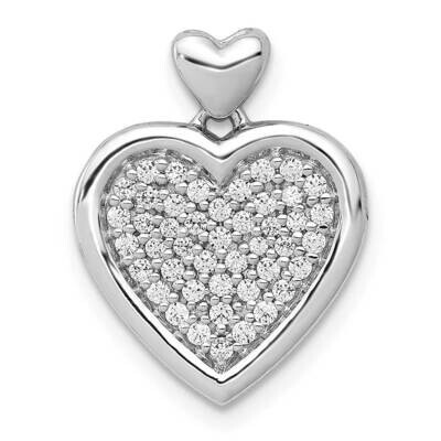 1/4Ct. Diamond Fancy Heart with Heart Bail Pendant 14k White Gold PM4014-025-WA, MPN: PM4014-025-WA…
