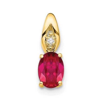 Ruby Diamond Pendant 14k Gold XBS604, MPN: XBS604,