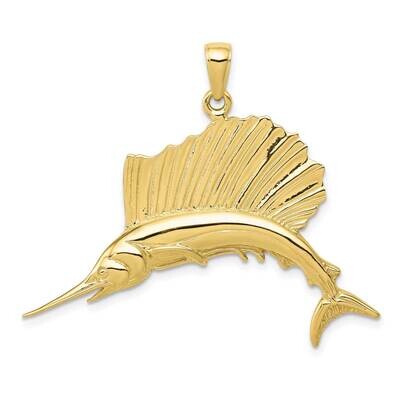 Sailfish Pendant 10k Gold Polished 10C2582, MPN: 10C2582, 191101085093
