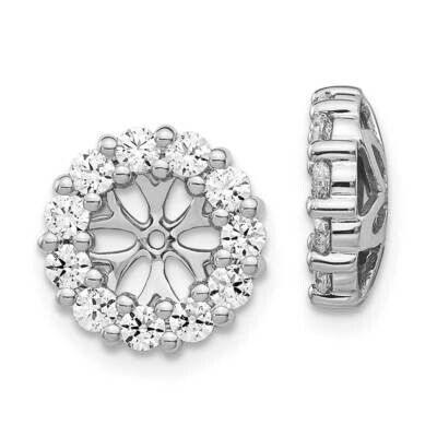 Earring Jackets 14k White Gold Diamond EJM5305-100-WA, MPN: EJM5305-100-WA, 883957255033