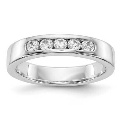 Diamond Vs/Si, D E F, 5-Stone Channel Band 14k White Gold True Origin Lab Grown RM3276B-035-WLD, MP…