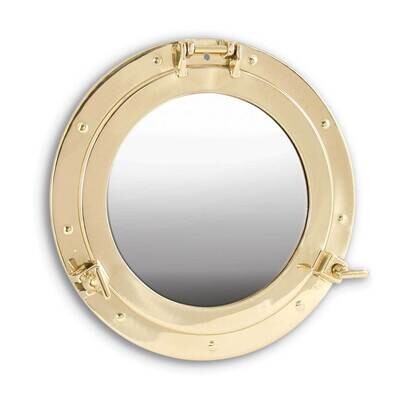 Brass Picture Frame Porthole Mirror GM21391, MPN: GM21391, 797140570059