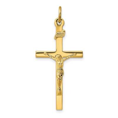 Inri Crucifix Pendant Sterling Silver Gold-Plated QC3380GP, MPN: QC3380GP,