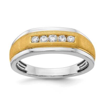 Diamond Men&#39;s Ring 14k White &amp; Yellow Gold RM5757B-025-WYAA, MPN: RM5757B-025-WYAA,