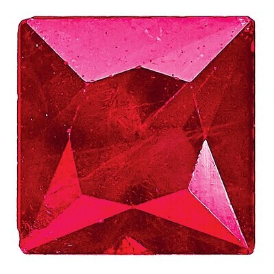 Ruby 3.5mm Princess AA Quality Gemstone RU-0350-SQP-AA, MPN: RU-0350-SQP-AA,