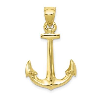 3-D Anchor Pendant 10k Gold 10C3341, MPN: 10C3341,