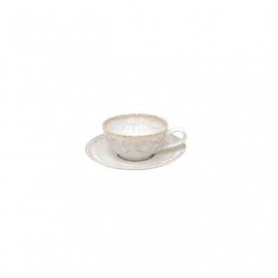 Casafina Taormina White Tea Cup &amp; Saucer Set of 6 TA616-WHI, MPN: TA616-WHI, 840289008850