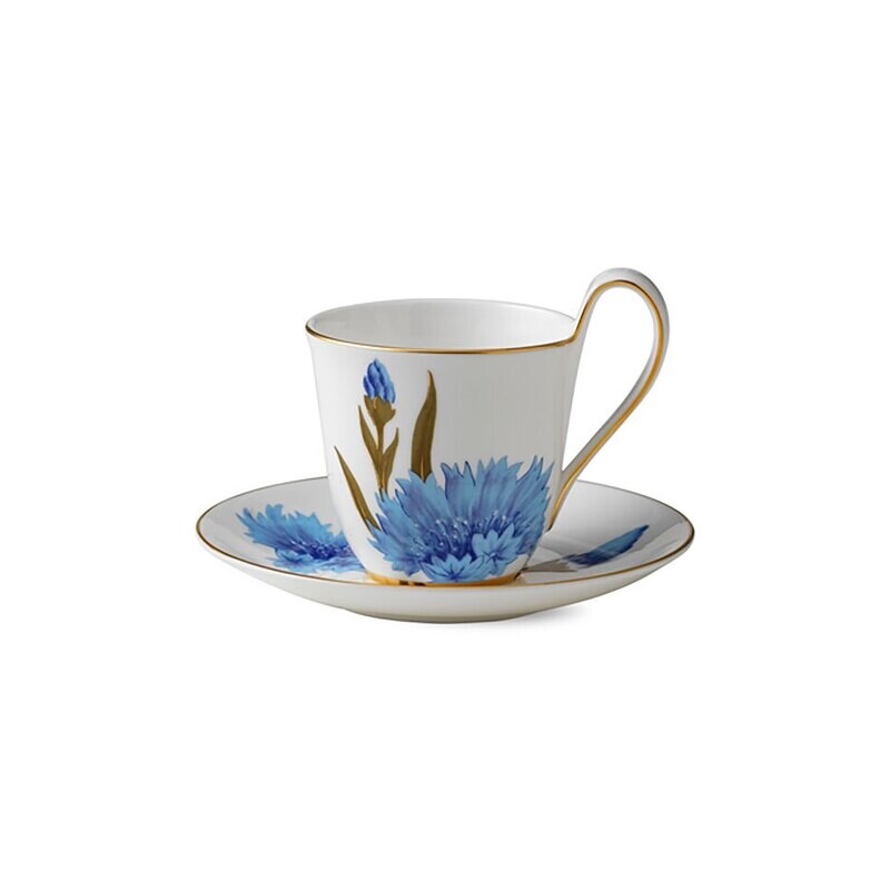Royal Copenhagen Flora Cup & Saucer 9 oz Cornflower 1017533