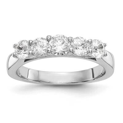 Diamond Vs/Si, D E F, 5-Stone Band 14k White Gold True Origin Lab Grown RM3184B-050-WLD, MPN: RM318…