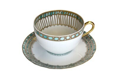 Robert Haviland Syracuse Tourquoise Tea Cup and Saucer HP61022, MPN: HP61022,