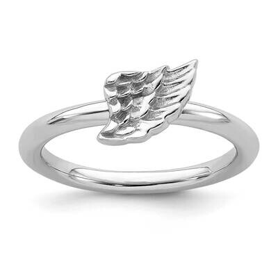 Angel Wing Ring Sterling Silver Rhodium-plated QSK1986, MPN: QSK1986, 191101724046