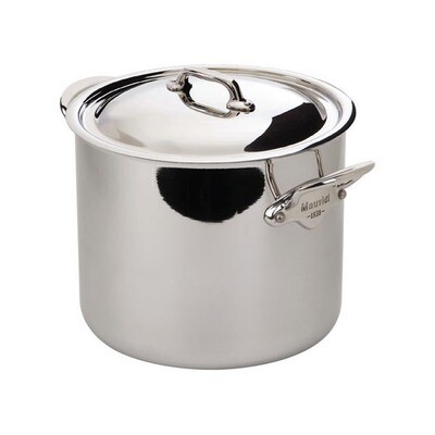 Mauviel M&#39;Cook Ferretic SS Stockpot 24cm 9.5 Inch 9.9 Qt.