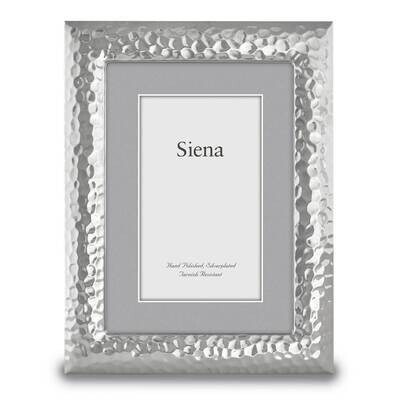 Hammered 8X10 Photo Picture Frame Silver-plated GM17216, MPN: GM17216, 820036019674