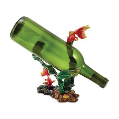 Bejeweled Crystal Enameled 2 Fish &amp; Reef Bottle Holder BJ4085, MPN: BJ4085,