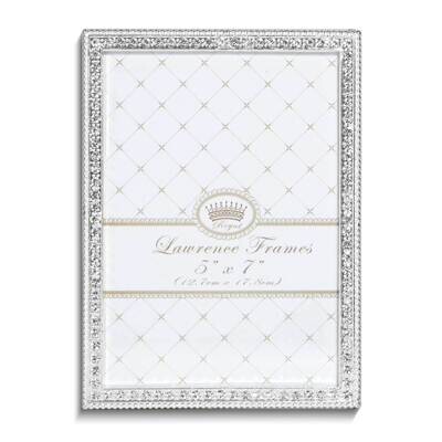 Sarah Silver-tone Beaded &amp; Crystal 5 x 7 Inch Photo Picture Frame GM25410, MPN: GM25410, 7511480771…