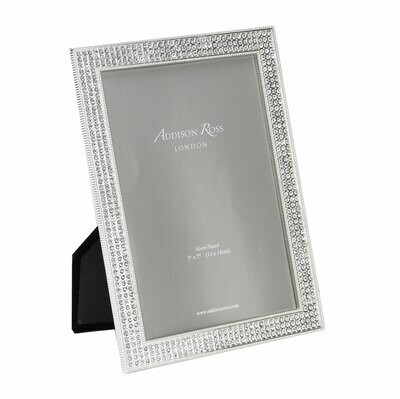 Addison Ross Silver Florence Diamante Picture Frame 5 x 7 Inch Zinc FR0852, MPN: FR0852, UPC/EAN: 5…