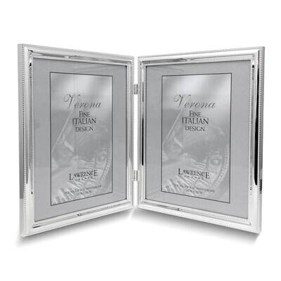 Silver-tone Double Beaded 8x10 Double Photo Frame GM25516, MPN: GM25516, 751148065221