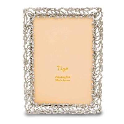Ivy with Crystals 4X6 Photo Picture Frame Silver-tone GM20015, MPN: GM20015,