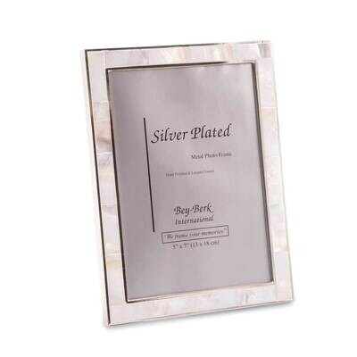 Silver-plated Trim with Mother of Pearl 5 x 7 Inch Picture Picture Frame GM21560, MPN: GM21560, 797…