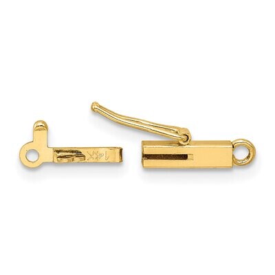 Rectangular Barrel Clasp 14k Yellow Gold YG1821, MPN: YG1821,