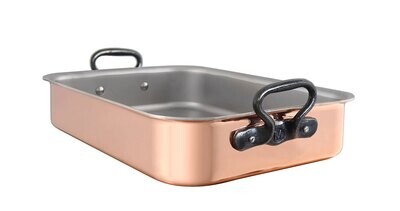 Mauviel M&#39;HERITAGE 150CI Roasting Pan 15.7 x 11.8 Inch 650941